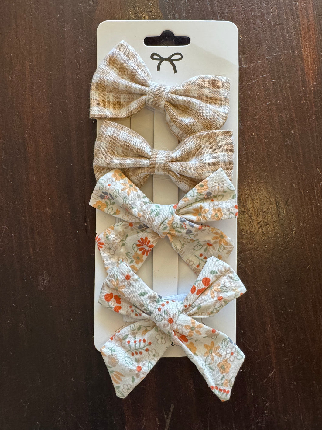 Fall Piggy Bow Set