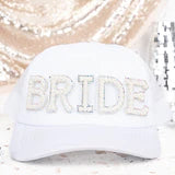 Pearl Bride White Mesh Cap