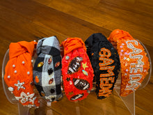 Load image into Gallery viewer, Game Day Headband - Orange and Black
