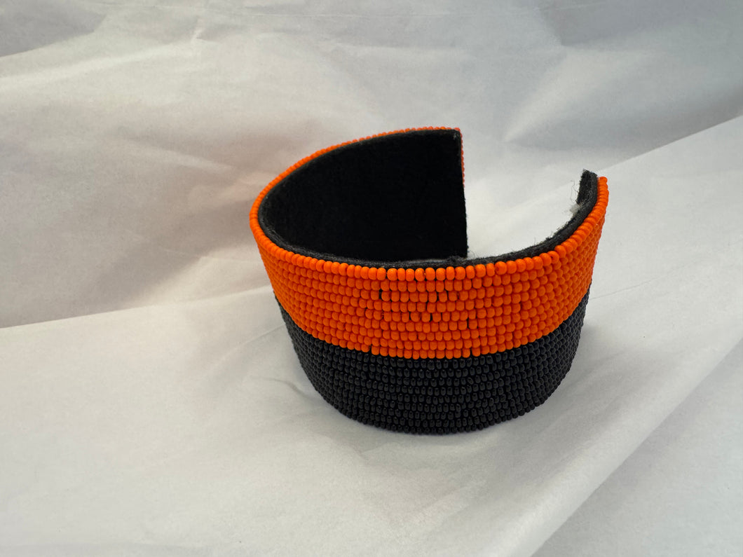 Orange and Black Cuff