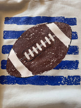 Load image into Gallery viewer, Blue Stripe Football Sweatshirt
