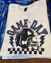 Load image into Gallery viewer, Game Day Helmet Tee - blue
