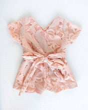 Load image into Gallery viewer, Lila Lace Romper - Peach
