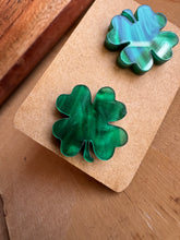 Load image into Gallery viewer, Shamrock Stud Earrings
