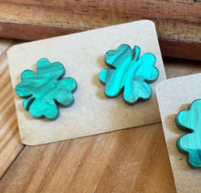 Load image into Gallery viewer, Shamrock Stud Earrings
