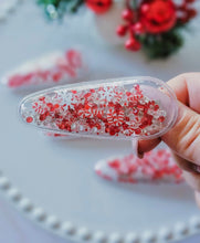 Load image into Gallery viewer, 3 Inch Shaker Clip - Candy Cane
