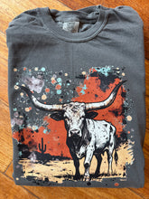 Load image into Gallery viewer, Adult Splatter Longhorn Tee
