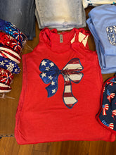 Load image into Gallery viewer, Flag Bow Sequin Tank
