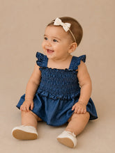 Load image into Gallery viewer, Denim Ruffle Romper
