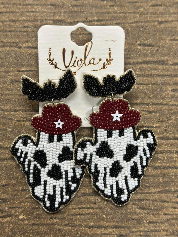 Beaded Ghost Earring