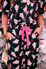 Load image into Gallery viewer, PREORDER Merry Bow Christmas Treat Ruffle Pajama Set
