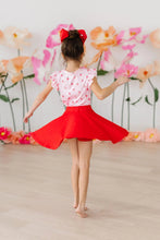 Load image into Gallery viewer, Girl's Red Twirl Skort
