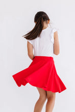 Load image into Gallery viewer, Girl's Red Twirl Skort
