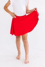 Load image into Gallery viewer, Girl's Red Twirl Skort
