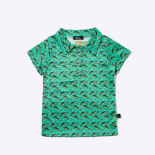 Load image into Gallery viewer, Reelin' in Green Collar Shirt
