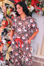 Load image into Gallery viewer, PREORDER Santa Safari Chic Ruffle Pajama Set
