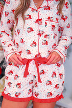 Load image into Gallery viewer, PREORDER Vintage Santa Ruffle Pajama Set
