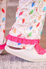 Load image into Gallery viewer, PREORDER Wrapped in Lights Ruffle Pajama Set
