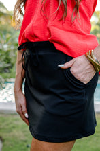 Load image into Gallery viewer, After Dark Black Skort
