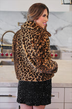 Load image into Gallery viewer, After Midnight Faux Fur Leopard Jacket
