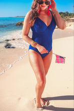 Load image into Gallery viewer, All The Craze Blue Swimsuit
