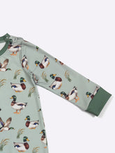 Load image into Gallery viewer, Aqua Mallard Romper
