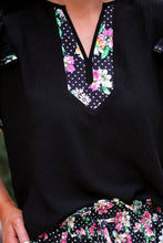 Load image into Gallery viewer, Ava Blouse - Daisy Polka Dot

