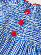 Load image into Gallery viewer, Flag Plaid Smocked Dress

