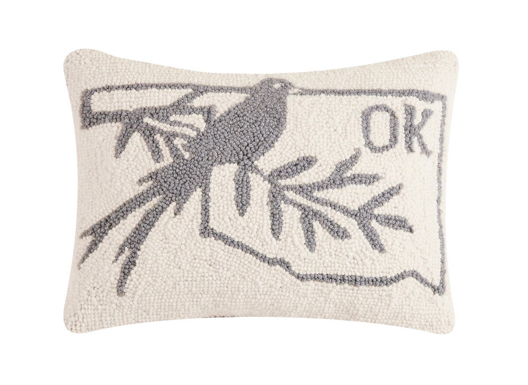 Oklahoma Bird Hook Pillow