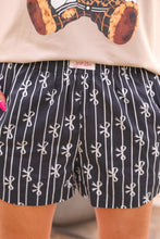 Load image into Gallery viewer, Bows and Goals Boxer Shorts - Black
