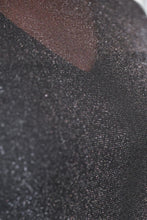 Load image into Gallery viewer, Keigan Mesh Top - Black Glitter
