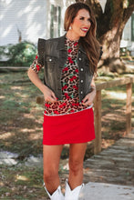 Load image into Gallery viewer, Black Jordan Ruffle Denim Vest
