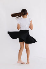 Load image into Gallery viewer, Girl's Black Twirl Skort

