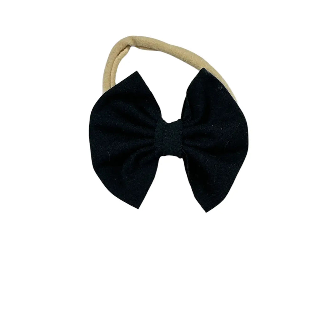 Black Tiny Bow Headband
