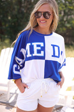 Load image into Gallery viewer, Huddle Up Color Block Top - Blue

