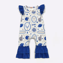 Load image into Gallery viewer, Blue Go Team Romper
