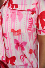 Load image into Gallery viewer, Bow Romance Ruffle Pajama Set
