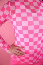Load image into Gallery viewer, Keigan Mesh Top - Bubblegum Check
