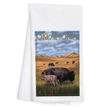 Load image into Gallery viewer, OK Buffalo &amp; Calf Tea Towel
