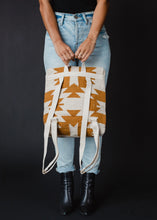 Load image into Gallery viewer, Camel &amp; Cream Aztec Backpack
