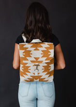 Load image into Gallery viewer, Camel &amp; Cream Aztec Backpack
