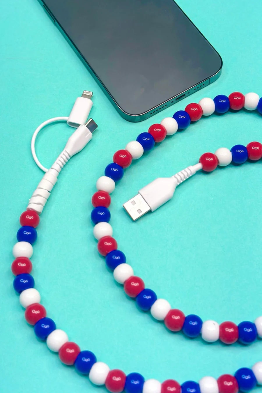 2 in 1 Beaded USB Charger