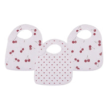 Load image into Gallery viewer, Sweetheart Cherry Snap Bib Set
