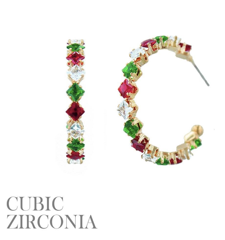 CZ Hoop Earrings