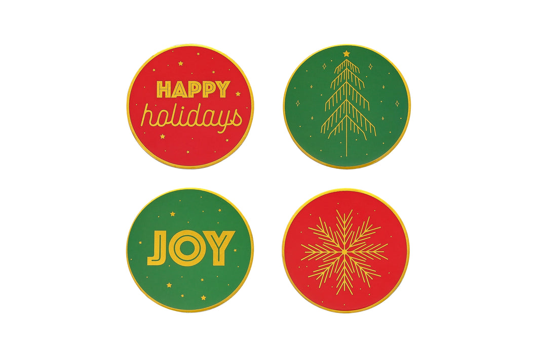 Christmas Coasters Set of 4
