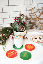 Load image into Gallery viewer, Christmas Coasters Set of 4
