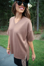 Load image into Gallery viewer, Cody Luxe Tunic Top - Chocolate
