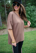 Load image into Gallery viewer, Cody Luxe Tunic Top - Chocolate
