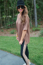 Load image into Gallery viewer, Cody Luxe Tunic Top - Chocolate
