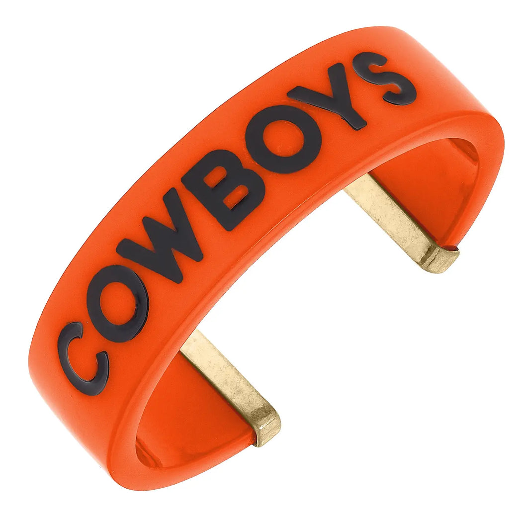 OSU Cowboys Resin Cuff Bracelet